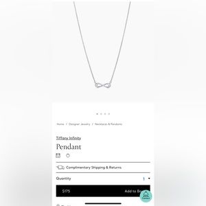 Tiffany & Co. Infinity Necklace
